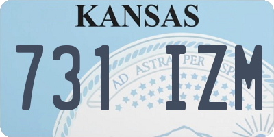 KS license plate 731IZM