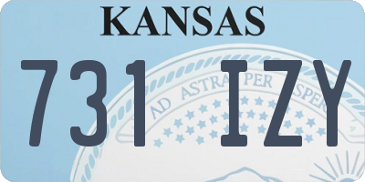 KS license plate 731IZY