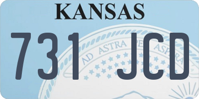 KS license plate 731JCD