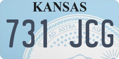 KS license plate 731JCG