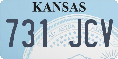KS license plate 731JCV