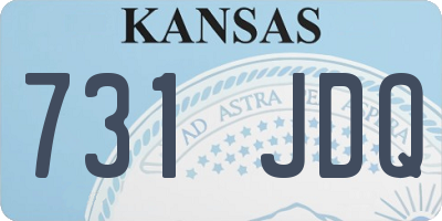 KS license plate 731JDQ
