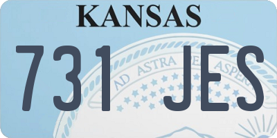 KS license plate 731JES