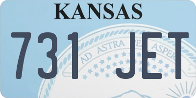 KS license plate 731JET