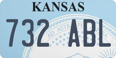 KS license plate 732ABL