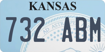 KS license plate 732ABM