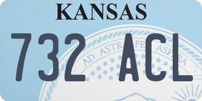 KS license plate 732ACL
