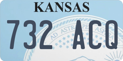 KS license plate 732ACQ