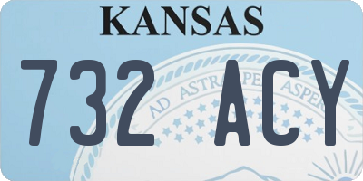 KS license plate 732ACY