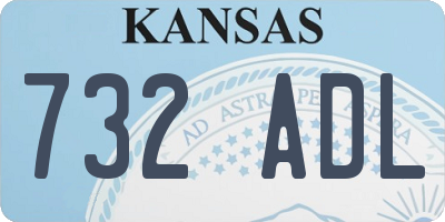 KS license plate 732ADL