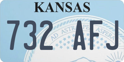 KS license plate 732AFJ