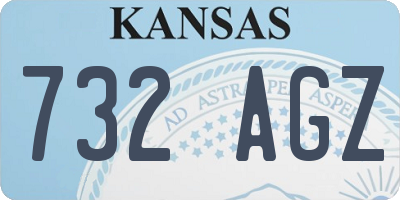 KS license plate 732AGZ