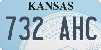 KS license plate 732AHC