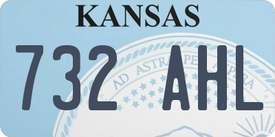 KS license plate 732AHL