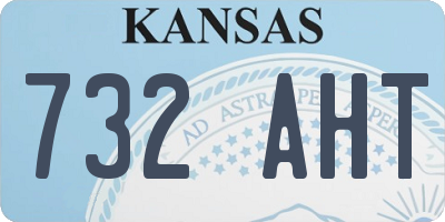 KS license plate 732AHT