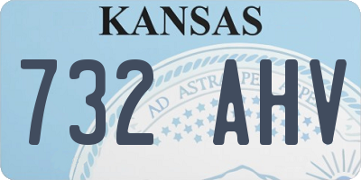 KS license plate 732AHV