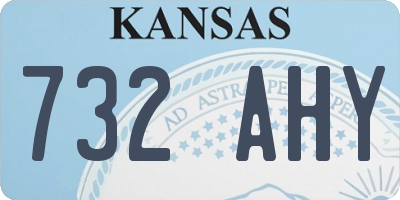 KS license plate 732AHY