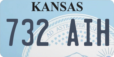 KS license plate 732AIH