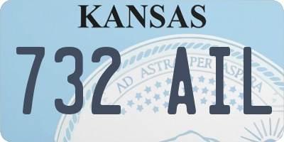 KS license plate 732AIL
