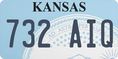 KS license plate 732AIQ