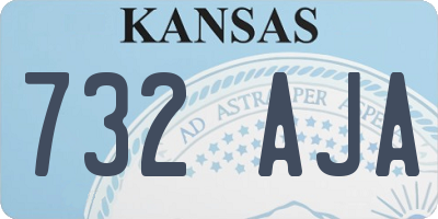 KS license plate 732AJA
