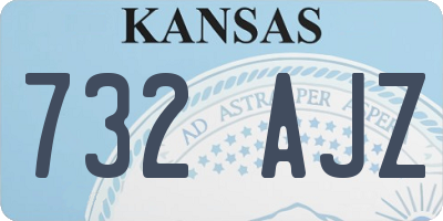 KS license plate 732AJZ