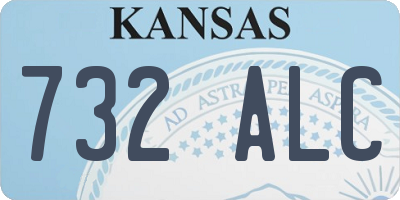 KS license plate 732ALC