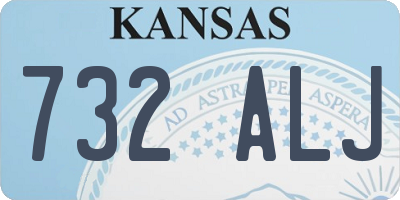 KS license plate 732ALJ