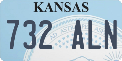 KS license plate 732ALN