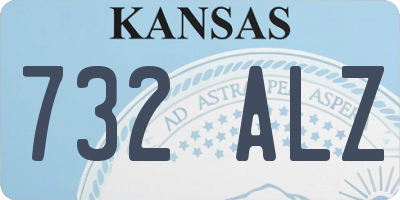 KS license plate 732ALZ