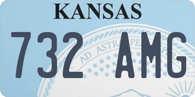 KS license plate 732AMG