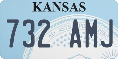 KS license plate 732AMJ