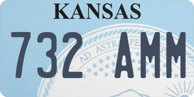 KS license plate 732AMM