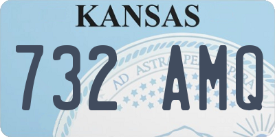 KS license plate 732AMQ