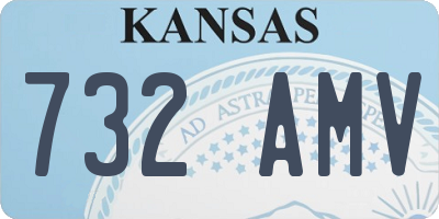 KS license plate 732AMV