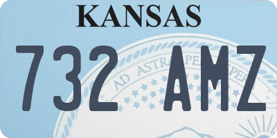 KS license plate 732AMZ
