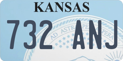 KS license plate 732ANJ