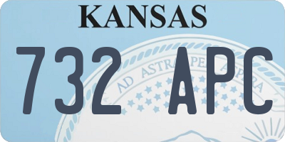KS license plate 732APC