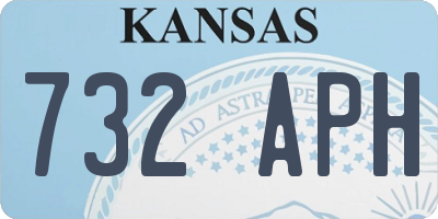 KS license plate 732APH