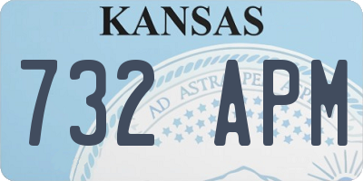 KS license plate 732APM