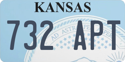 KS license plate 732APT