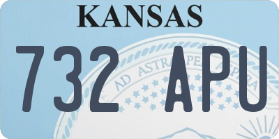 KS license plate 732APU