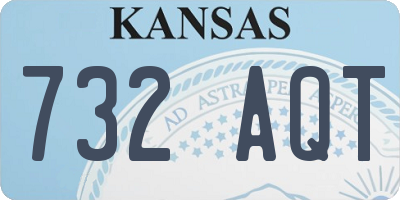 KS license plate 732AQT