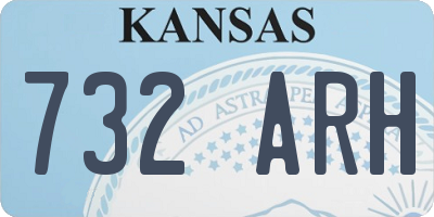 KS license plate 732ARH