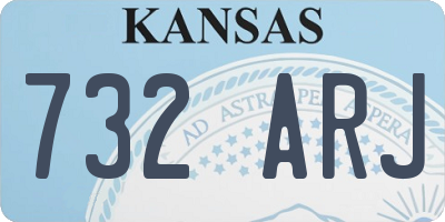 KS license plate 732ARJ