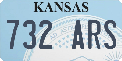 KS license plate 732ARS