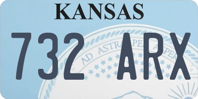 KS license plate 732ARX