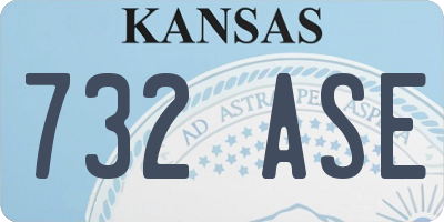 KS license plate 732ASE
