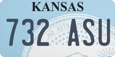 KS license plate 732ASU