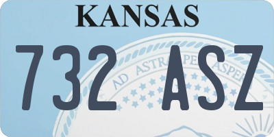 KS license plate 732ASZ